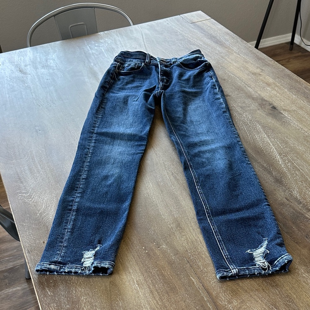 KanCan Dark Blue Straight Jeans